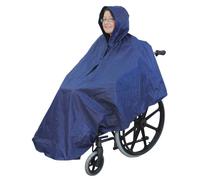 Wheelchair Poncho Rain Coat Cover Waterproof Hooded Mobility Aid Unisex