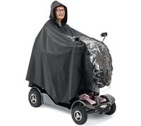 Wheelchair Poncho Universal Elderly Mobility Scooter Waterproof Poncho Wheelchair Hooded Bike Raincoat Rain Ebike Cover Rainwear Electric Cycling(Color4)