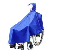 Wheelchair Poncho Wheelchair Raincoat Polyester Disabili Rain Poncho Senior Citizen Scooter Single Person Universal Use Home Dai(Color1)