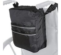 Wheelchair Pouch - Wheelchair Back Bag with Reflective Strips - Portable Pouch for Hospital Airplane Shopping Scooter Rehabilitation Outdoor Daily Travel Kids