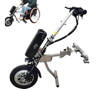 Wheelchair Power Attachment Lightweight, Electric Drive Head, 3 Speeds, Portable Tractor Pull Device for Manual Wheelchair