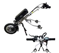 Wheelchair Pull Device, Electric Conversion Kit with Headlight, Shock Absorption, and 17ah Battery for Rehabilitation Therapy