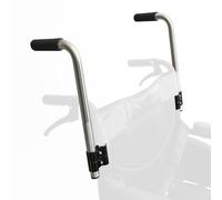 Wheelchair Push Handle Extension Rods Clamp on Rear Handle Add-on Pair Set with Foam Grip Sleeves for Daily Caregiving Transport Extension Rod Pair Wheelchair Accessory