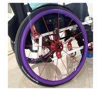 Wheelchair Push Rim Covers 1 Pair Wheelchair Cover 24inch / 22inch Rear Wheel Sports Wheelchair Cover, Wheelchair Push Rim Covers(Purple,22inch)