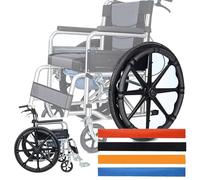 Wheelchair Push Rim Covers(1pair), 20-24inch / Freely Cut, Non Slip + Wear -resistant, Easy Installation, Strong Grip, for Four Seasons,A