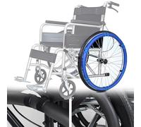 Wheelchair Push Rim Covers, 20-24-Inch Rear Wheel Sports, Wheelchair CoverWear-Resistant, Silicone Hand Push Cover, Freely Cut, Easy Installation, Improve Grip/Traction,B