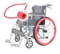Wheelchair Push Rim Covers (20-24In), General Wheelchair Rim Covers Protector, Freely Cut (1.7m), Fixed Sticky Buckle (Non Slip + Firm), Easy Install,Pink