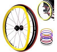 Wheelchair Push Rim Covers, 24-Inch Rear Wheel Sports Wheelchair Cover, Silicone Hand Push Cover, Wear-Resistant, Improve Grip And Traction,D