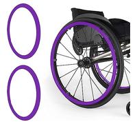 Wheelchair Push Rim Covers, 24inch Non-Slip Wheelchair Push Rim Grips, 1 Pair Silicone Wheelchair Hand Push Cover, Rear Wheel Grips Cover, Wheelchair Accessories,005,22in