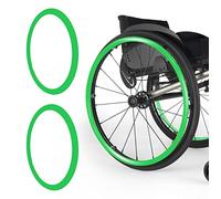 Wheelchair Push Rim Covers, 60cm Non-Slip Wheelchair Push Rim Grips, 1 Pair Silicone Wheelchair Handshake Cover, Rear Wheel Handles, Wheelchair Accessories