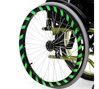 Wheelchair Push Rim Covers, Non-Slip Silicone Hand Grips 1 Pair Wheelchair Push Rim, Color Block Silicone Wheelchair Push Rim Covers, Non-Slip Wear-Resistant Hand Accessories, for Four Seasons