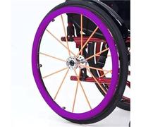 Wheelchair Push Rim Covers, Non-Slip Wear-Resistant Hand Grips for Wheelchair Accessories, Silicone Hand Push Cover-Improve Grip and Traction(Purple B,24in)