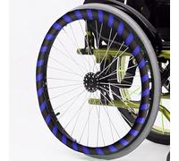 Wheelchair Push Rim Covers, Silicone Wheelchair Wheel Accessories for Improved Grip and Traction, 1 Pair 20/22/24 inch
