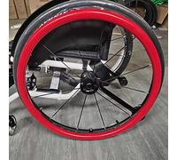 Wheelchair Push Rim Covers, Wheelchair Push Rim Covers 22-24 inches Multicolor(Red,24inch)
