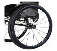 Wheelchair Push Rim Covers,Wheelchair Push Rim Covers 24 inch/22inch,Silicone Wheelchair Push Rim Covers,Non-Slip Wear-Resistant Hand Push Cover(Black,24inch)