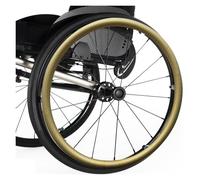 Wheelchair Push Rim Covers,Wheelchair Push Rim Covers 24 inch/22inch,Silicone Wheelchair Push Rim Covers,Non-Slip Wear-Resistant Hand Push Cover(Gold,22inch)