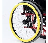 Wheelchair Push Rim Covers, Wheelchair Push Rim Covers 24 inches Silicone Multicolor(Yellow)