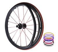 Wheelchair Push Rim Covers, Wheelchair Push Rim Covers for 22-24 Inch Wheels in Multicolor(Black,22inch)