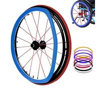 Wheelchair Push Rim Covers, Wheelchair Push Rim Covers for 22-24 Inch Wheels in Multicolor(Blue,22inch)