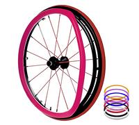 Wheelchair Push Rim Covers, Wheelchair Push Rim Covers for 22-24 Inch Wheels in Multicolor(Pink,22inch)