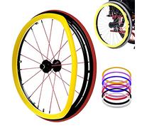 Wheelchair Push Rim Covers, Wheelchair Push Rim Covers for 22-24 Inch Wheels in Multicolor(Yellow,22inch)