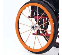 Wheelchair Push Rim Covers, Wheelchair Push Rim Covers for 22-24 inches Wheels Multicolor Pack of 2(Orange,22inch)