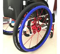 Wheelchair Push Rim Covers, Wheelchair Push Rim Covers Pack of 1 Pair Multicolor Multiple Sizes(Blue,22IN)
