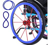 Wheelchair Push Rim Covers, Wheelchair Push Rim Covers Pack of 2 Multicolor for 22-24 inch Wheels(Blue,22Inch)