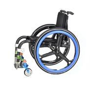 Wheelchair Push Wheel Covers, 22/24-Inch Silicone Wheel Chair Push Rings, 1Pair Wheelchair Rim Strip(Blu,24in)