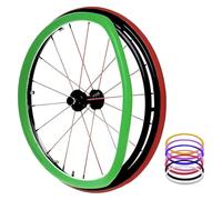 Wheelchair Push Wheel Covers, 24-Inch Wheel Chair Push Rim Grips Covers, Silicone Wheelchair Rings(Grün,22in)