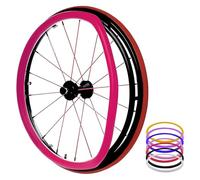 Wheelchair Push Wheel Covers, 24-Inch Wheel Chair Push Rim Grips Covers, Silicone Wheelchair Rings(Roze,24in)