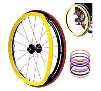 Wheelchair Push Wheel Covers， 24-Inch Wheel Chair Push Rim Grips Covers, Silicone Wheelchair Rings(Unique Colour,24in)