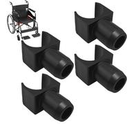 Wheelchair Rail Guide - Alloy Shield Part, Custoeelchair Seat Rail Guide - 4 Pieces Replacement Parts for Wheelchairs - U Shape Auxiliary Accessories for Hospital Travel Rehab