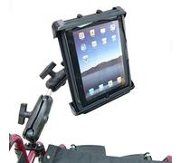 Wheelchair Rail/Tube Mount with Extension & Tablet Holder for Apple iPad 2 (sku 21790)