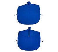 Wheelchair Rain Cover 1 PC Reusable Wheelchair Waterproof Poncho Lightweight Tear-Resistant Raincoat with Hood Packable(Blue)