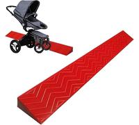 Wheelchair Ramp, Electric Scooter, Sweeping Machine, Bathroom Floor Tile, Threshold Transition Strip(Red,10 * 3cm/4 * 1.1in)