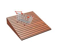 Wheelchair Ramp, Heavy Duty Solid Wood Non-Slip Curb Ramp for Indoor Outdoor Use, Portable Handicap Ramp for Home Steps