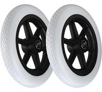Wheelchair Rear Wheels 12 Inch, 12 1/2 X 2 1/4 Replacement Wheels Solid Tire For Manual Wheelchairs, Bearing: 12mm(Gray)