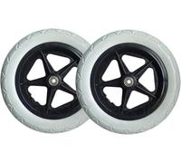Wheelchair Rear Wheels Assembly 12 Inch,12 1/2 X 2 1/4, Replacement Solid Tire, Back Wheel Accessories For Manual Wheelchairs(Gray)