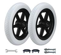 Wheelchair Rear Wheels Assembly 12 inch,12 1/2 x 2 1/4, Replacement Wheels Grey Solid Tire, Back Wheel Accessories for Manual Wheelchairs,Bearing: 12mm (Size : 30cm/12inch(2 counts))