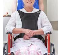 Wheelchair Safety Vest with Storage Pocket Adjustable Posture Support Harness Fixed Straps for Adults Elderly Disabled