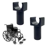 Wheelchair Seat Rail Guide Fits 7/8 Inch Tubing - Transport Chairs Common Replacement Part, 2 Pcs (A)