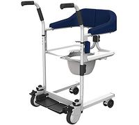 Wheelchair Shower Chair for Disabled Travel - Patient Transfer Lift Multifunctional Transport Wheelchair for Toileting Bathing Nursing