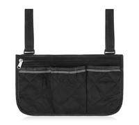 Wheelchair Side Bag, Mobility Armrest Bags, Mobility Scooter Accessories with Zipper, Wheelchair Accessories for Walker, Rollator, Scooter, Mobilitys Chair Organizer with Multiple Pockets