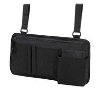 Wheelchair Side Bag - Travel Organizer Cup Holder, Armrest Storage Pouch | Hanging Accessory Carrier for Seniors Traveling Outdoor Electric Wheel Chair Drink Phone Purse Wallet Medication