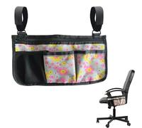Wheelchair Side Pocket | Waterproof Hanging Bags with Light Stripes Flying Flesh Organizers for Home, Outdoor, Stroller and Wheelchair Accessories