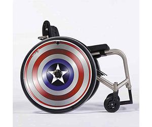 Wheelchair Spoke Guards (one Pair) - Fits 42,50 to 43,50cm Outer Diameter Handrims with Round Spacers - 'Captain America'