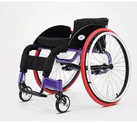 Wheelchair,Sports 11.5Kg Portable Folding Ergonomic Comfortable Armrest Adjustable Backs Legs 100Kg Load Bearing 36 * 36Cm Seat Elderly & Handicap