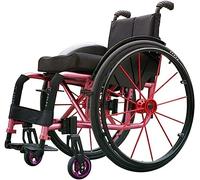 Wheelchair Sports, Manual Aluminum Alloy Quick Disassembly with Adjustable Foot Pedal Pneumatic Tire Storage Bag Self-Propelled for Disabled/Elderly,Portable