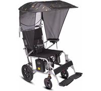 Wheelchair Sunshade Canopy Umbrella, Universal Adjustable Folding Rain & Sun Cover, Portable Waterproof Shade for Electric & Manual Wheelchairs